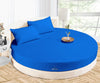 Luxurious Royal Blue Round Bed Sheets 100% Egyptian Cotton