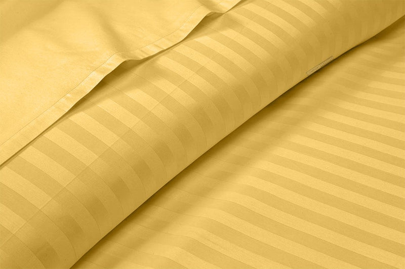 Golden Stripe Split King Sheets  