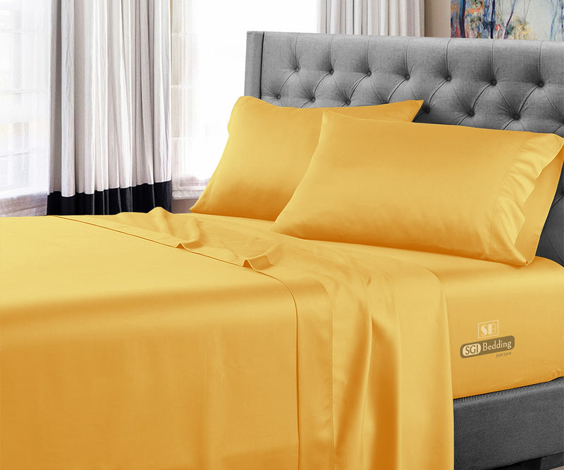 Golden Bed Sheets