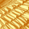 Golden Ruffle Duvet Cover