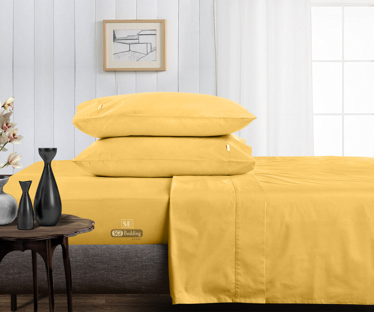 Golden Bed Sheets