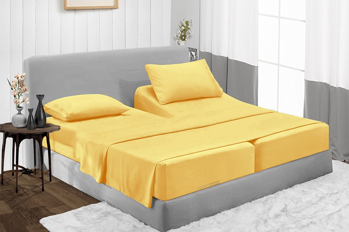 Golden Split King Sheets