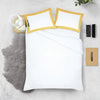 Classy golden - white two tone pillow cases