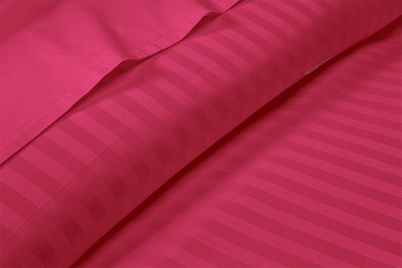 Hot Pink Stripe Split King Sheets