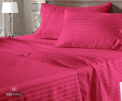 Hot Pink Stripe Waterbed Sheets