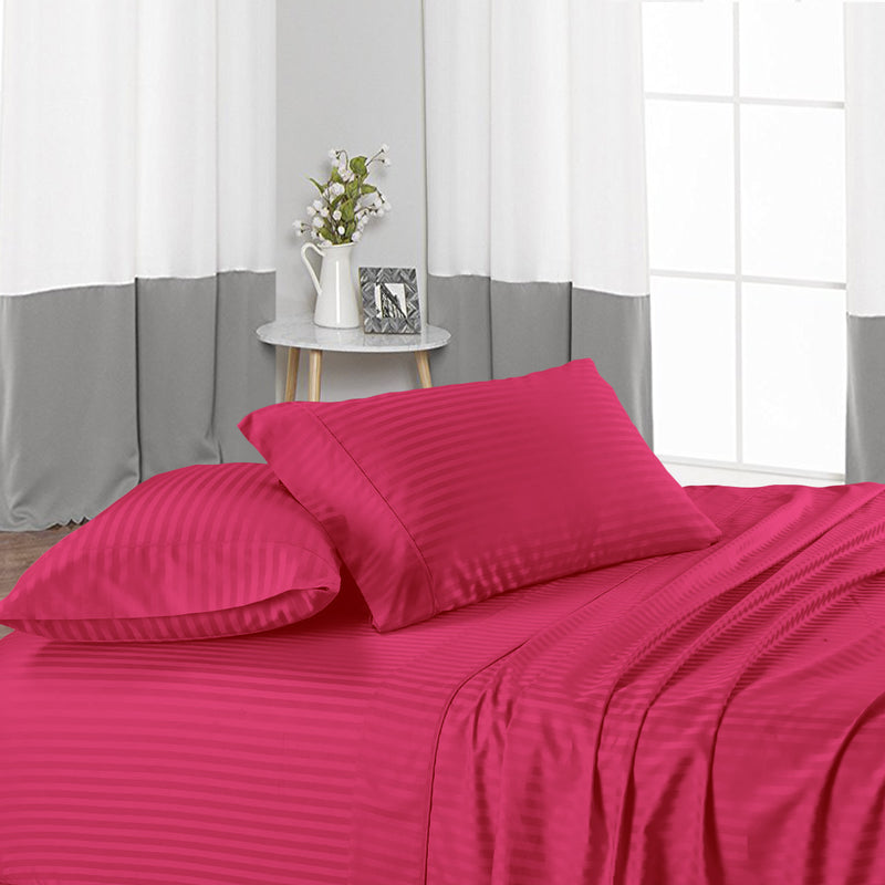 Hot Pink Stripe Waterbed Sheets