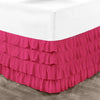 Hot Pink Waterfall Ruffle Bed Skirt