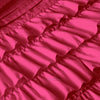 Hot Pink Ruffle Duvet Cover Set