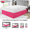 HOT PINK PLEATED BED SKIRT