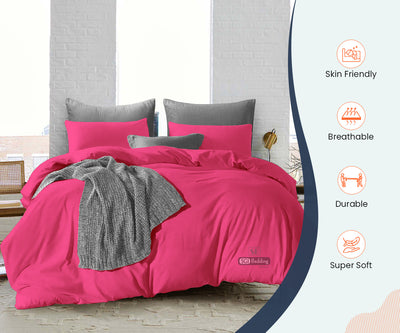 hot pink duvet cover set