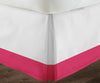 Luxury Hot Pink Two Tone Bed Skirt