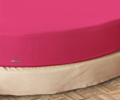 Luxury Hot Pink Round Sheet Set 100% Egyptian Cotton