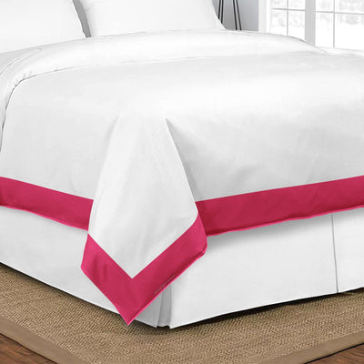 Hot pink Two Tone Duvet Cover with Pillowcases