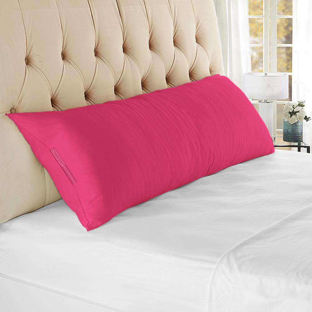 Hot Pink 20x54 Body Pillow Covers