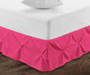 Hot Pink Pinch Bed Skirt