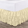 Ivory Multi Ruffled Bed skirt