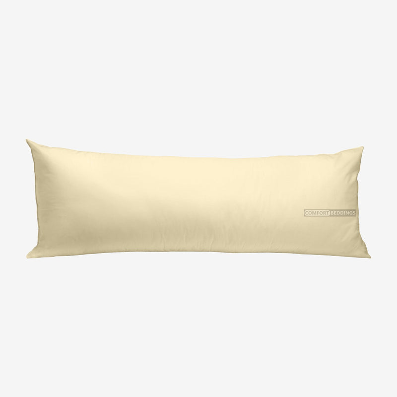 Ivory 20x54 Body Pillow Covers