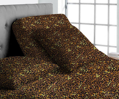 Luxury Leopard Print Split Head Sheet Set 800TC