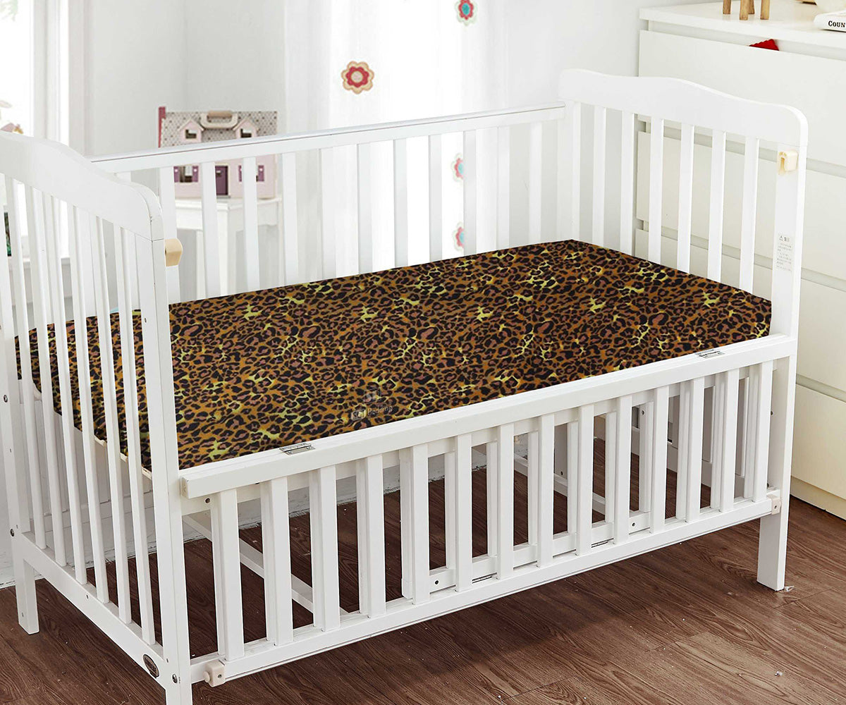Leopard Print Fitted Crib Sheets