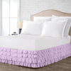 Lilac Waterfall Ruffled Bed Skirt