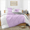 Top Selling Lilac contrast Colour Bar Duvet Cover