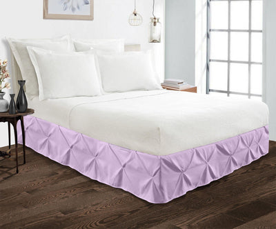 Lilac Pinch Bed Skirt