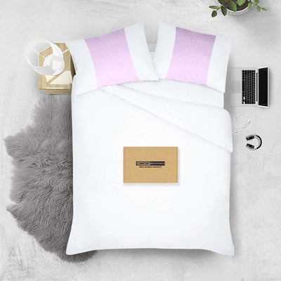 Soft Luxurious lilac - white contrast pillowcases