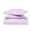 Lilac Trimmed Ruffle Duvet Covers