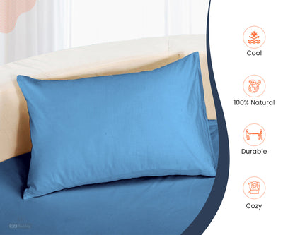 Luxury Mediterranean Blue Round Sheet Set 100% Egyptian Cotton