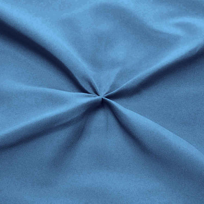 Mediterranean Blue Pinch Bed Skirt