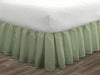 Luxury Moss Ruffled Bed Skirt