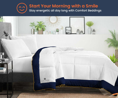 Navy Blue Dual Tone Comforter