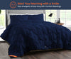 Navy Blue Pinch King Size Comforter