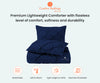 Navy Blue Pinch Queen Size Comforter