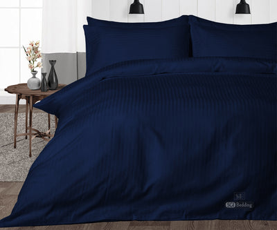 navy blue stripe duvet covers