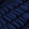 Navy Blue Ruffled Duvet Cover