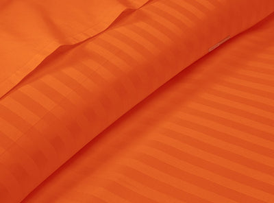 orange striped bed in a bag