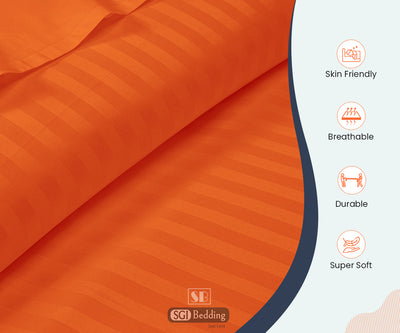 Orange Stripe Sheet Set