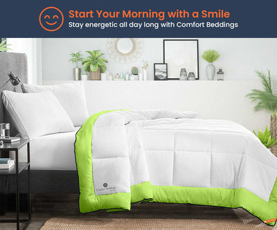 Parrot Green Dual Tone Comforter