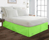 PARROT GREEN PLEATED BED SKIRT
