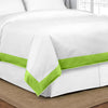 Luxurious Parrot Green Two Tone Duvet Cover Set