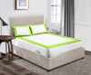 Luxury Parrot Green with White Two Tone Fitted Sheets