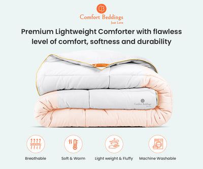 Peach Contrast Comforters