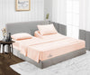 Luxury Peach Split Head Sheet Set 600TC