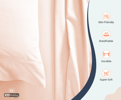 Peach King Size Sheets