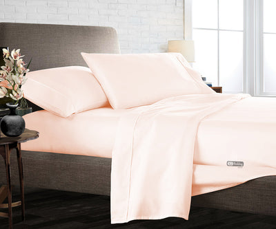 Peach Flat Bed Sheets