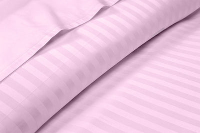 Pink Stripe Split King Sheets Set