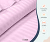 Luxury Pink Striped Fitted Sheets