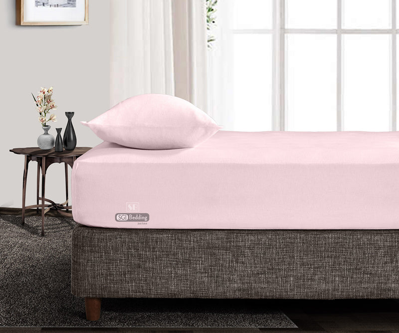 Luxury Pink Fitted Sheets Set