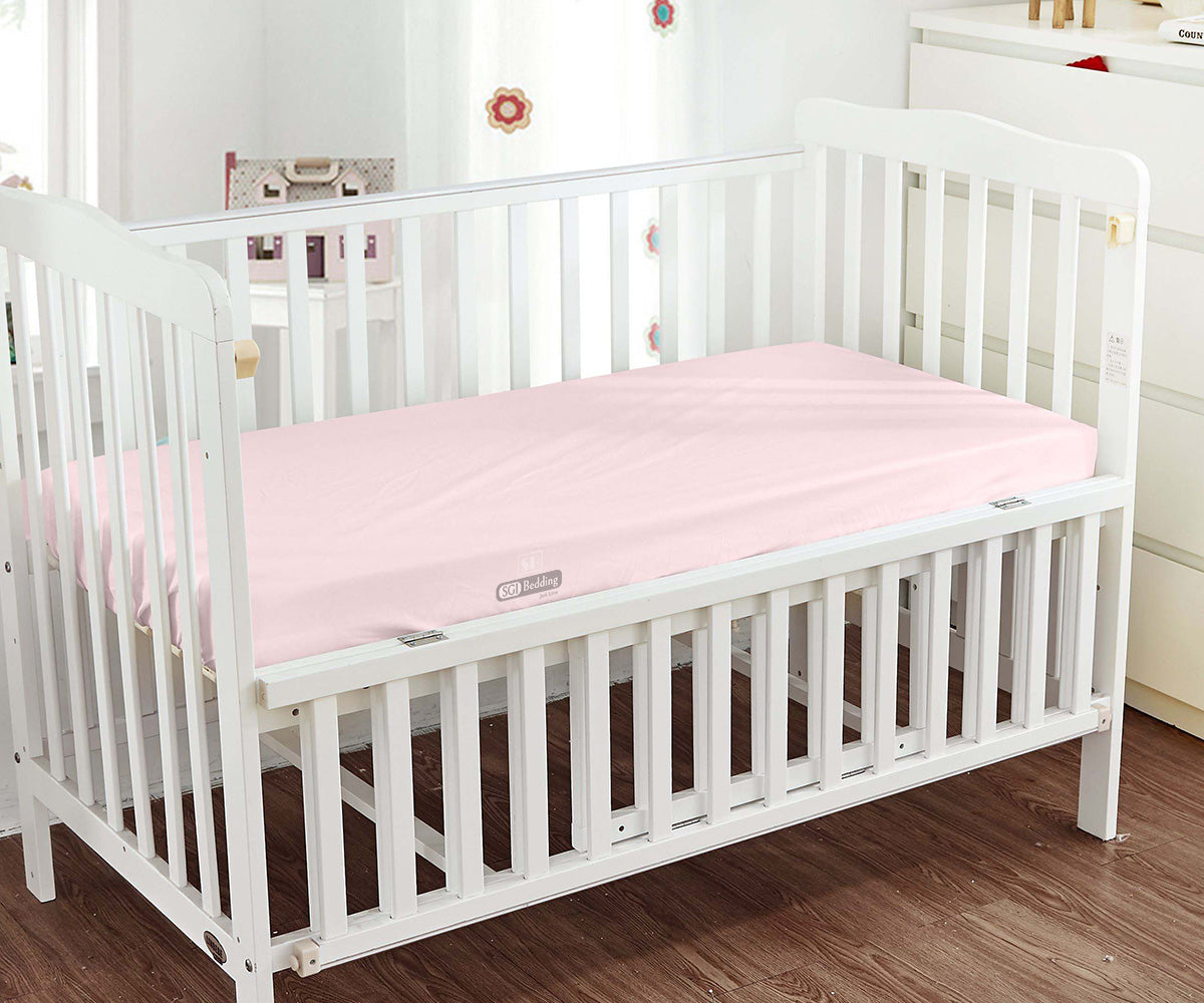 Pink Fitted Crib Sheets
